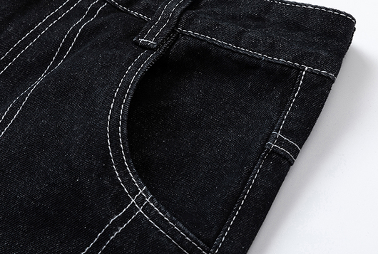 Pantalones Vaqueros Retro Holgados con Cierre Decorativo para Hombre y Mujer - Image 12
