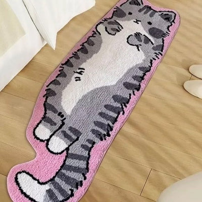 Manta Felpa Térmica con Forma de Gato para Cama y Sofá