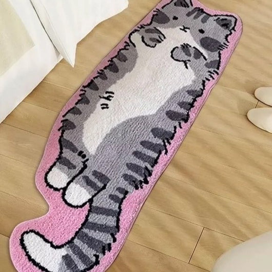 Manta Felpa Térmica con Forma de Gato para Cama y Sofá