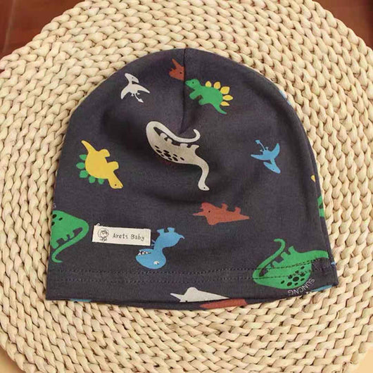 Gorro de Protección Térmica de Algodón Estampado para Bebé - Image 22
