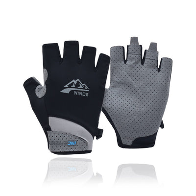 Guantes de Ciclismo Deportivos Medio Dedo Pantalla Táctil Transpirables con Protección Solar - Image 3