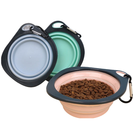 Comedero Plegable Portátil para Mascotas - Tazón de Viaje Multicolor para Perros y Gatos - Image 3