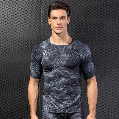 Playera Deportiva Hombre Manga Corta Secado Rápido con Estampado 3D - Image 9