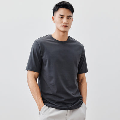 Playera Básica de Algodón Pesado para Hombre - Cuello Redondo Clásico - Image 13