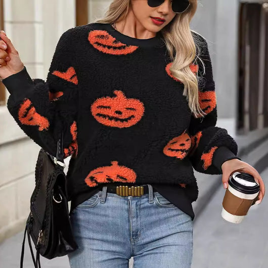 Sudadera Suelta Estampada en Felpa Premium para Mujer - Image 13