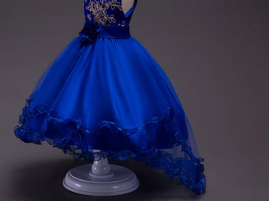 Vestido de Princesa Floral para Niña con Lentejuelas y Bordados - Image 18