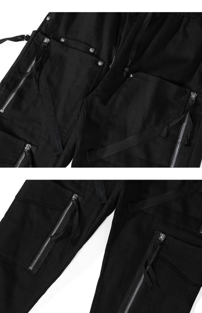 Pantalones Holgados de Algodón con Múltiples Bolsillos - Image 3