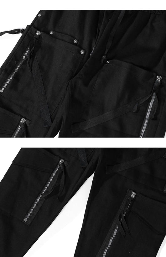 Pantalones Holgados de Algodón con Múltiples Bolsillos - Image 3