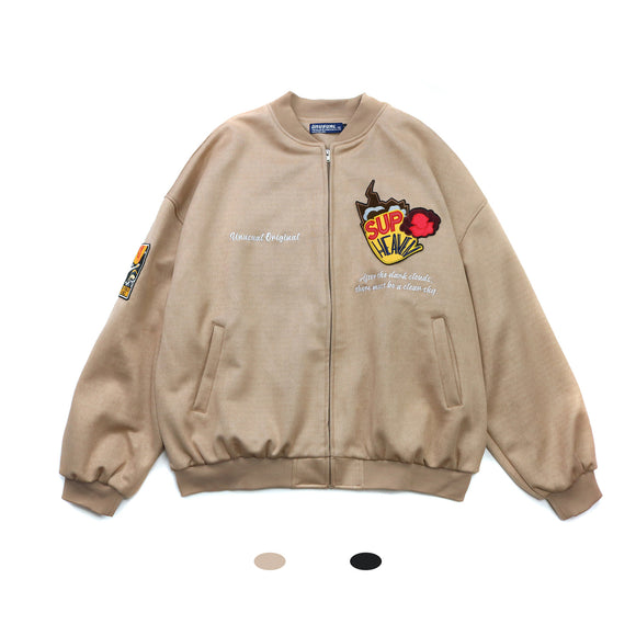 Chaqueta de Ante Minimalista Unisex - Estilo Contemporáneo