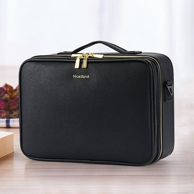 Bolsa de Maquillaje de Cuero Grande Organizadora Profesional - Image 2