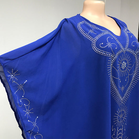 Conjunto de 3 Piezas Africano para Mujer: Blusa Chiffon Brillante y Pantalón Talla Grande - Image 13