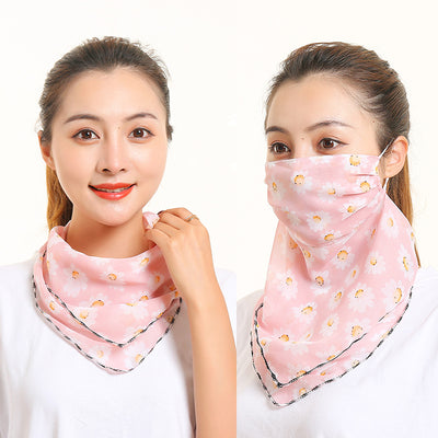 Pañuelo de Seda Protector Solar para Mujer - Máscara Cuello y Cara Verano - Image 36