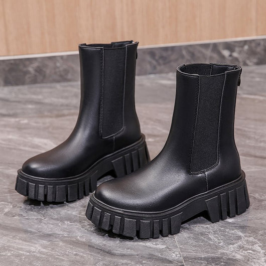 Botas Martin con Cierre Trasero - Estilo Street Wear Moderno - Image 4