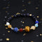 Pulsera del Universo con 8 Planetas en Piedra Azul