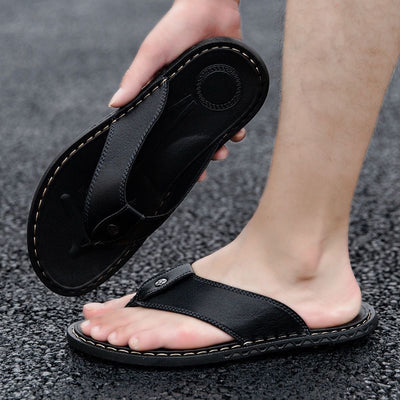 Sandalias de Pareja en Cuero con Malla - Chanclas Casuales Cómodas - Image 6