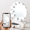 Espejo de Maquillaje LED con Luz Hollywood USB - Iluminación Tricolor Ajustable