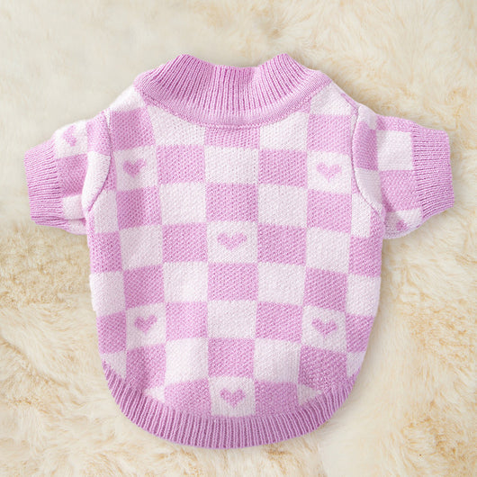 Cardigan Tejido a Rayas para Perros - Abrigo Cómodo y Elegante - Image 5