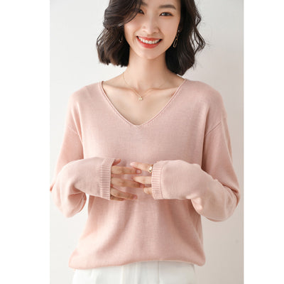 Suéter Suelto Estilo Coreano para Mujer - Prenda Base Versátil - Image 3
