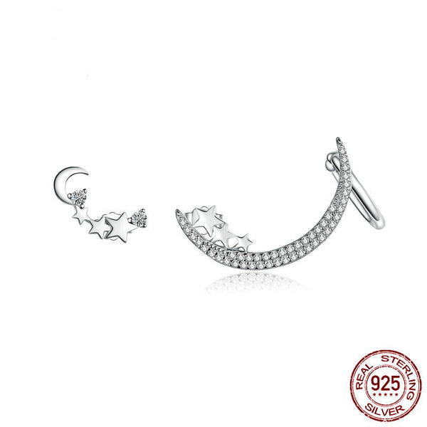 Aretes de Plata Esterlina con Circonia y Baño de Platino