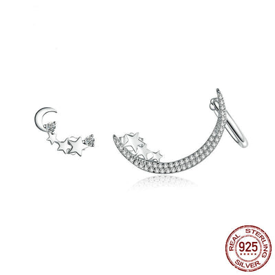 Aretes de Plata Esterlina con Circonia y Baño de Platino - Image 2