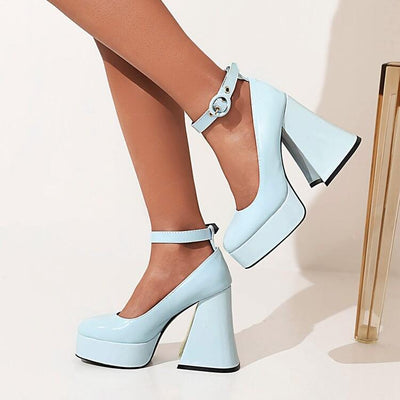 Zapatos de Tacón Alto con Plataforma Gruesa para Mujer - Image 6