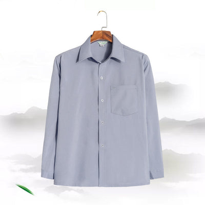 Camisa Casual Suelta de Manga Larga para Hombre - Image 5