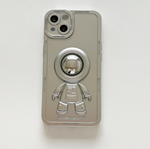 Funda Astronauta 3D con Galvanizado Espejo para Celular - Image 9