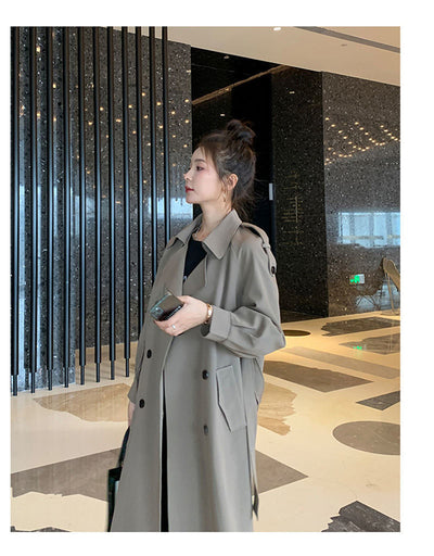 Abrigo Trench Ligero Midi para Mujer - Chaqueta Suelta Favorecedora Primavera - Image 20