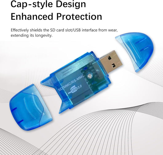 Lector de Tarjetas USB Transparente con LED Creativo - Image 24