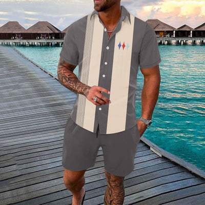 Conjunto de Shorts Deportivos 3D con Degradado - 2 Piezas - Image 16