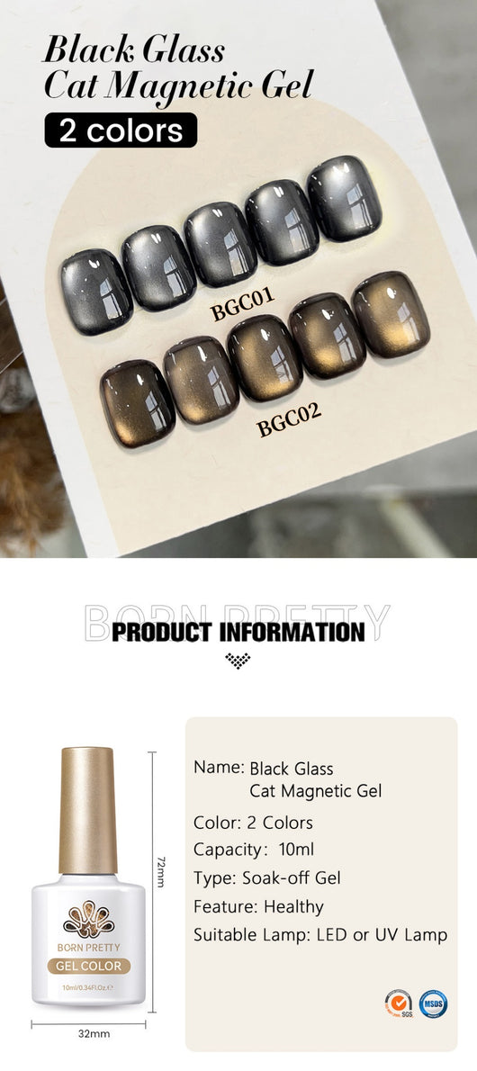 Esmalte Gel UV Degradado con Efecto Ojo de Gato y Microesferas de Cristal - Image 8