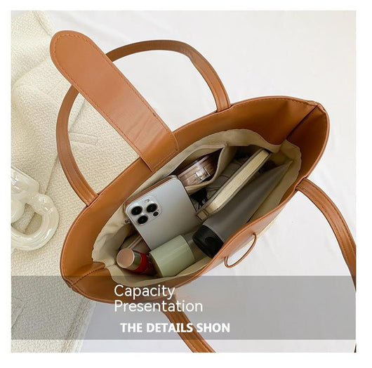 Bolso Tejido de Gran Capacidad con Diseño Patchwork para Mujer - Image 24
