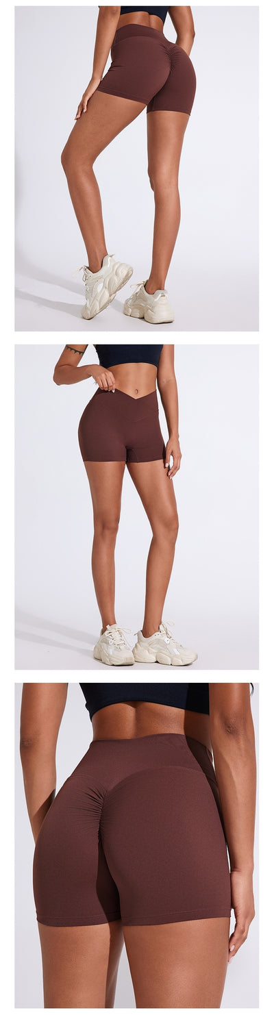 Pantalones Yoga Levantacaderas de Cintura Alta Plisados - Estilo Europeo - Image 23