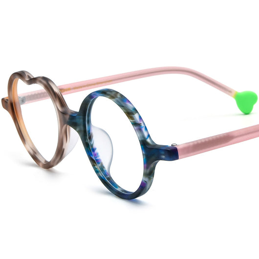 Gafas de Corazón Multicolor con Lentes Esmeriladas para Mujer - Image 7
