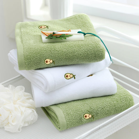 Toalla de Baño de Algodón con Bordado de Aguacate - Image 12