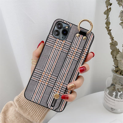 Funda para Teléfono Retro a Cuadros con Correa de Muñeca - Image 2