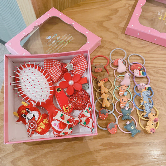 Set de 28 Accesorios para el Cabello - Caja de Regalo Perfecta para Niñas