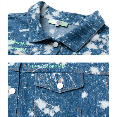 Chaqueta Denim Oversized Tie Dye con Lavado Artesanal - Image 14