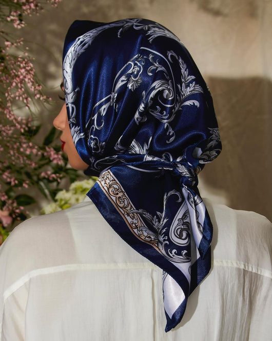 Pañuelo Estampado Cadena para Mujer - Kerchief Satinado 90x90cm - Image 12