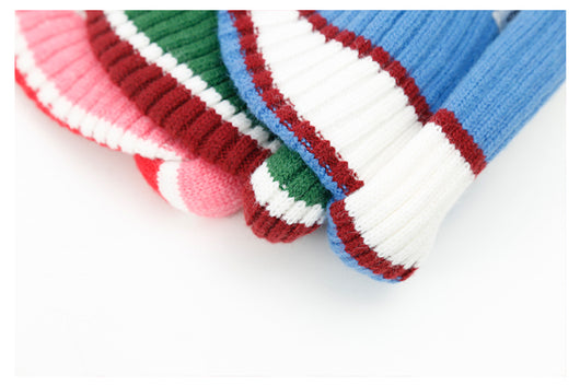 Gorro Tejido Rayado Colorblock Estilo Occidental - Image 17