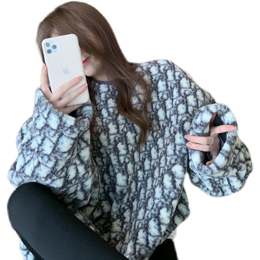 Suéter Holgado Estampado Leopardo para Mujer - Pullover Cómodo y Versátil - Image 7