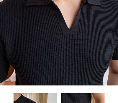 Camisa Cuello V Elegante sin Botones - Versátil y Moderna - Image 7