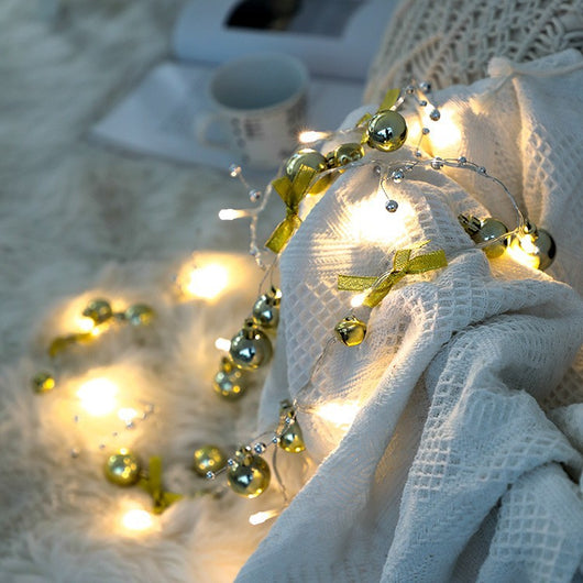 Cadena de Luces LED con Campanas Navideñas - Decoración Navideña Interior - Image 16