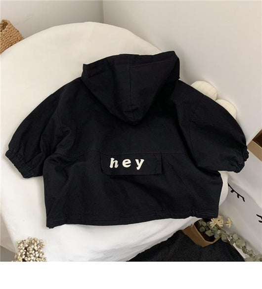 Chaqueta Impermeable Letras Infantil Unisex - Image 13
