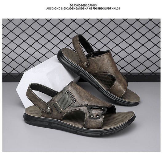 Sandalias de Cuero para Hombre con Suela Gruesa Antideslizante - Image 13