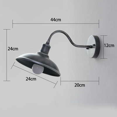 Lámpara de Pared Exterior Impermeable Estilo Retro Hierro Forjado - Image 8