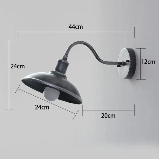 Lámpara de Pared Exterior Impermeable Estilo Retro Hierro Forjado - Image 8