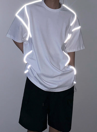 Camiseta Reflectante Suelta de Manga Corta - Image 15
