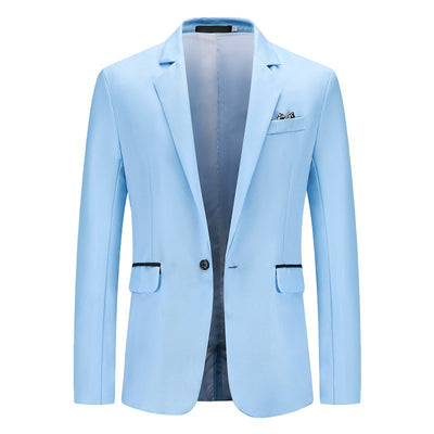 Saco de Negocio Hombre Corte Relajado Solapa Simple - Image 3