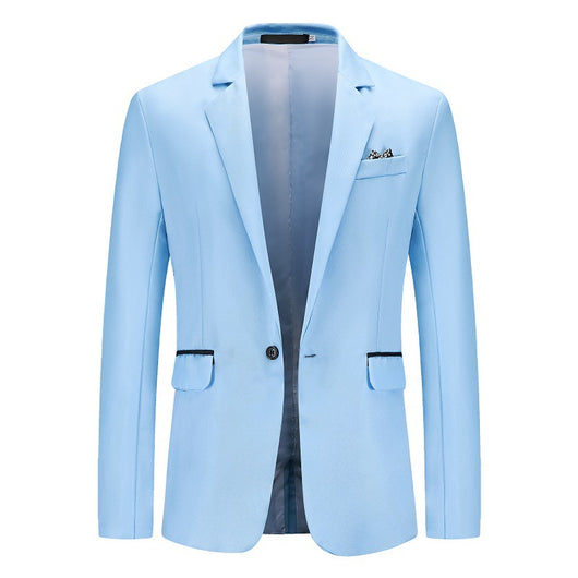 Saco de Negocio Hombre Corte Relajado Solapa Simple - Image 3